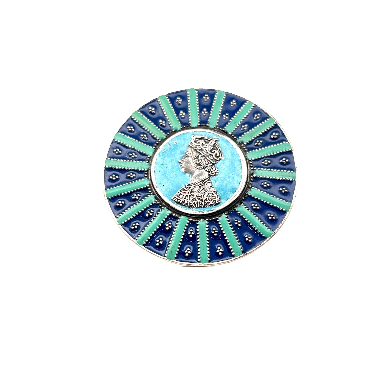 Meenakari Cocktail Silver Ginni Ring
