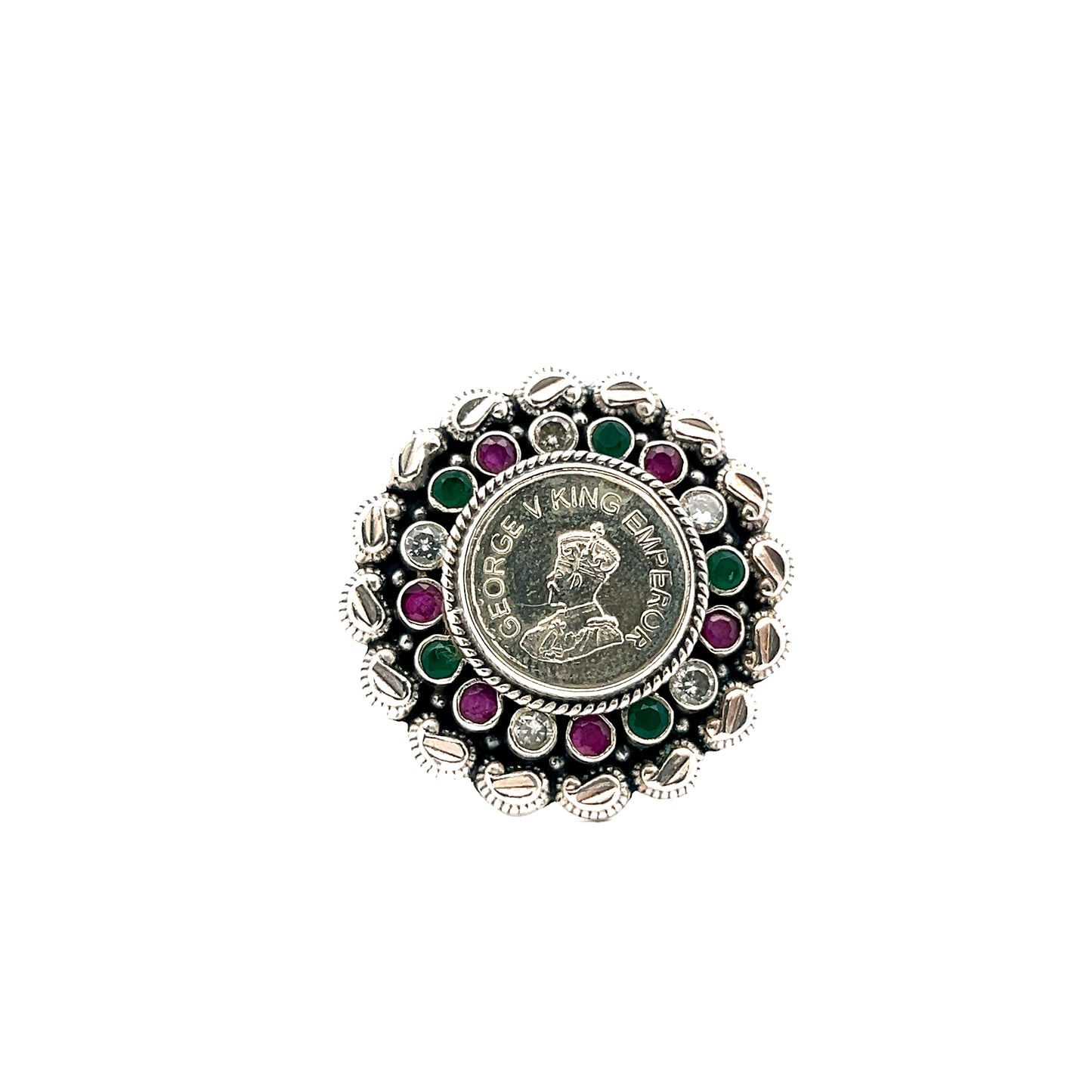 Sterling Silver Cocktail Ginni Ring
