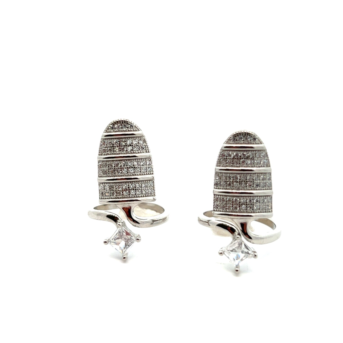 Cuticle Cuff Silver Nail Rings