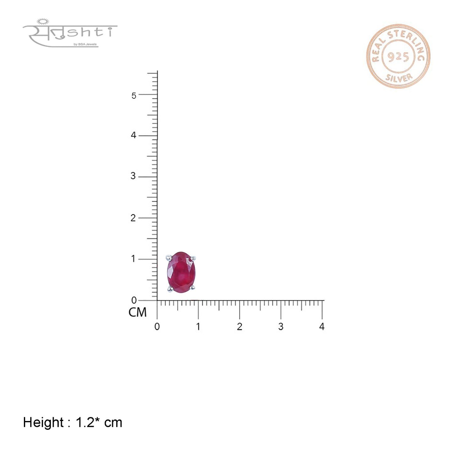 Red Stone Earring