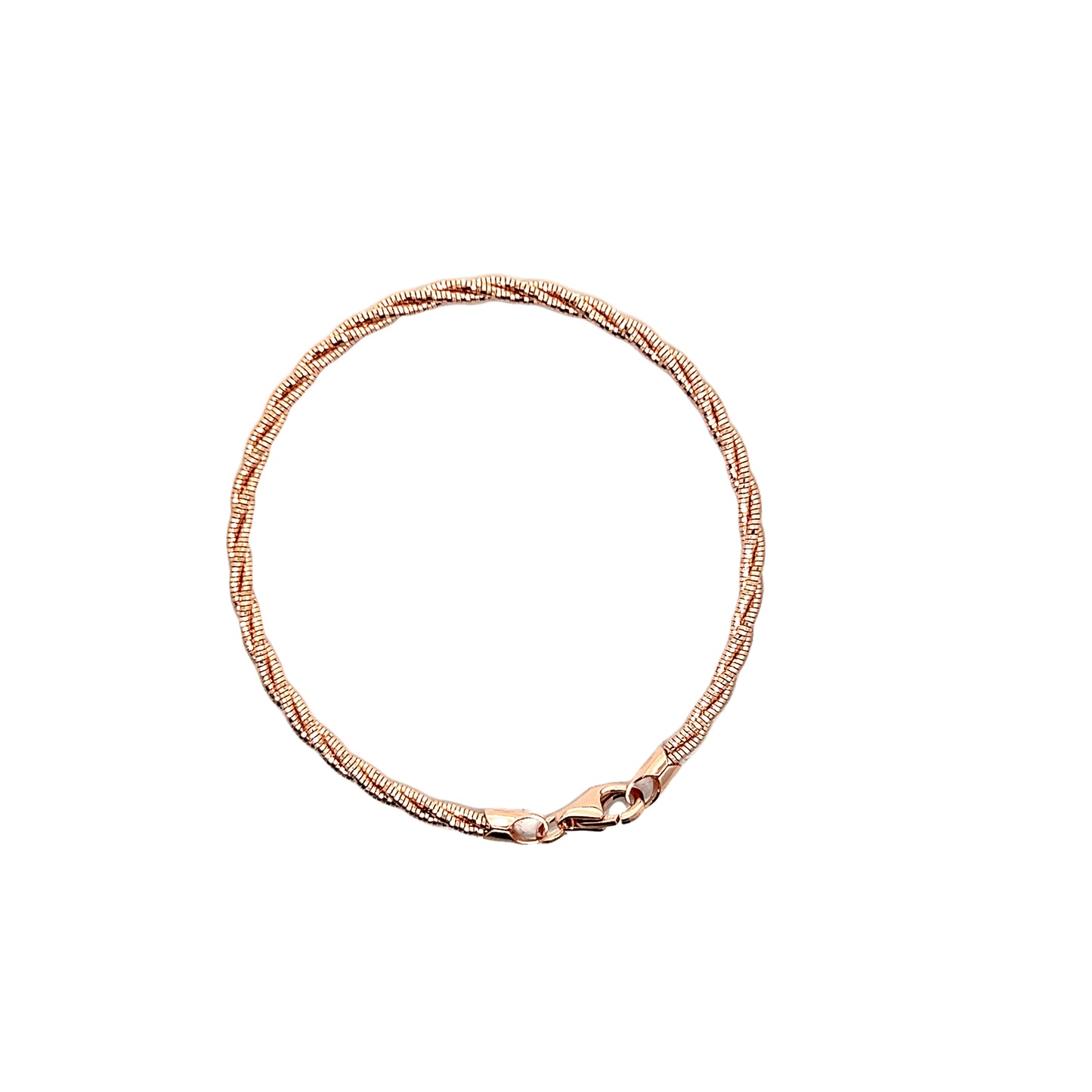 Sterling Silver Rose Gold Plated Bracelet