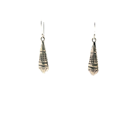 Sterling Silver Cone Style Earring