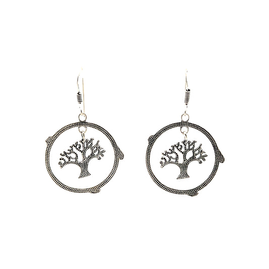 Tree Silver Earrings