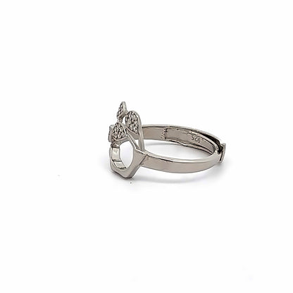 Moonbeam Elegance Silver Ring