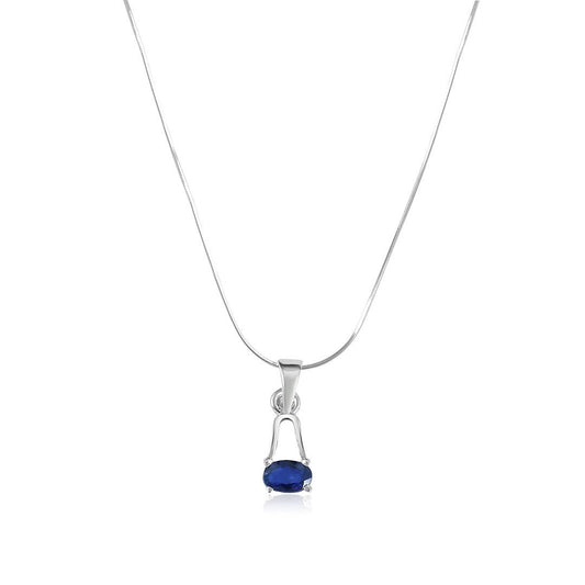 Oval Sapphire Pendant