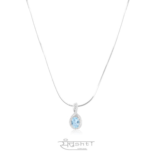 Blue Topaz Pendant