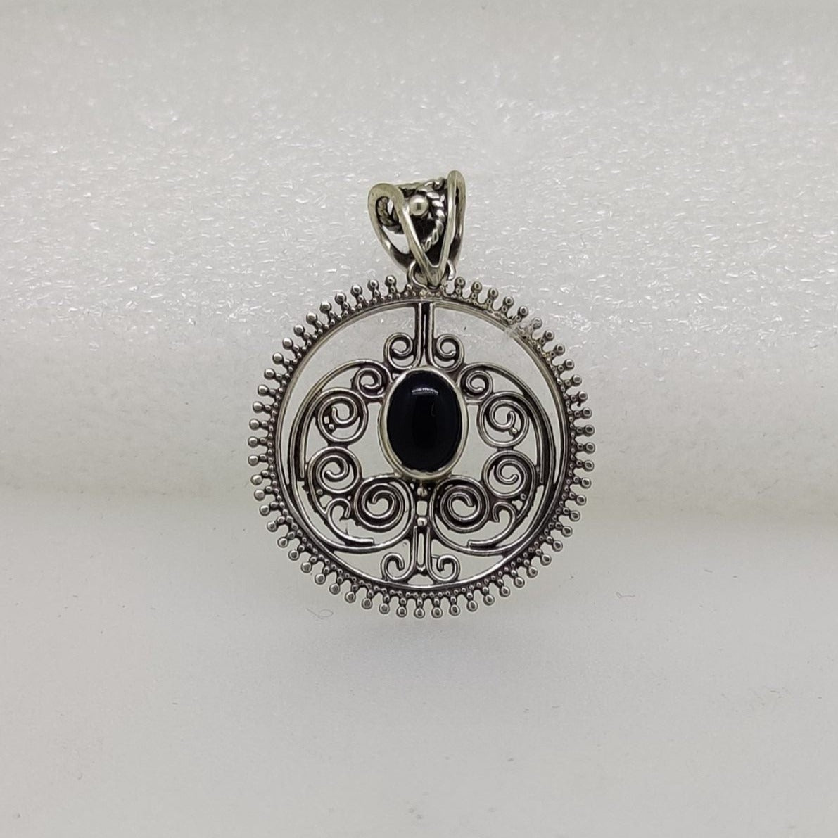 Blackstone Silver Oxidised Pendant