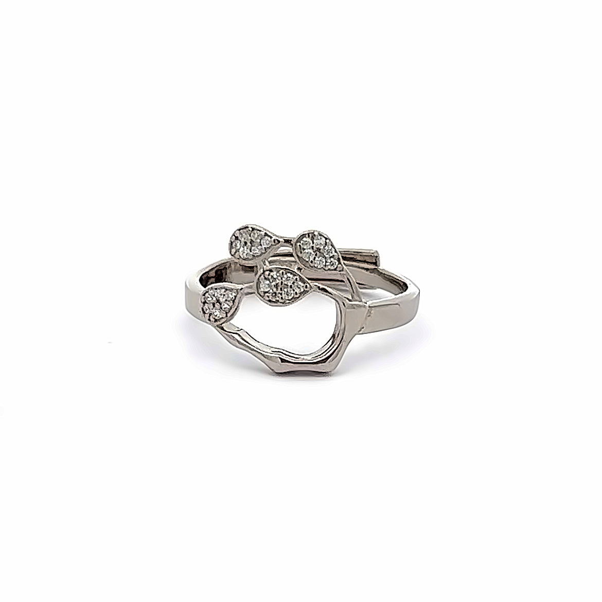 Moonbeam Elegance Silver Ring